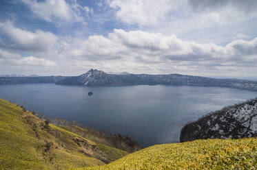 The caldera of Lake Mashu, Akan National Park, Hokkaido, Japan, Asia - RHPLF08742