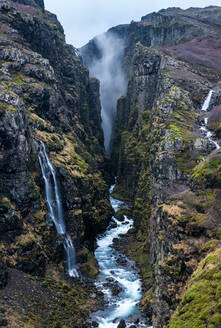 Glymur-Wasserfall, Island, Polarregionen - RHPLF08754