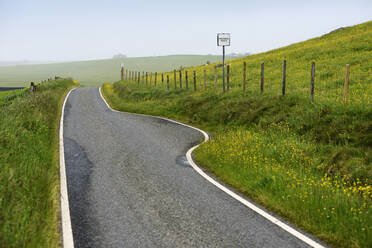 Empty road on Shetland Islands, United Kingdom - FOLF10410