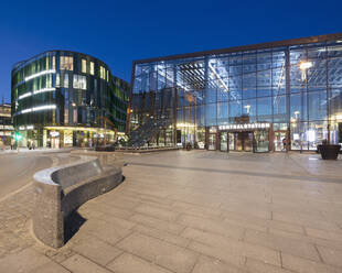 Malmo Central Station in Sweden at night - FOLF10476