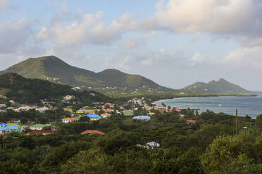 Blick auf Carriacou gegen den Himmel, Grenada, Karibik - RUNF02963