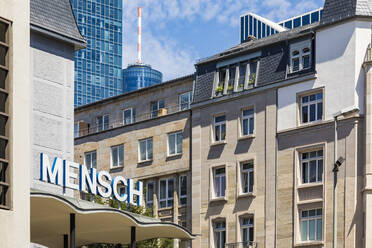 MENSCH-Gebäude in der Stadt, Frankfurt, Hessen, Deutschland - WDF05476