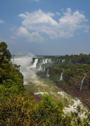 View of the Devil's Throat, part of the Iguazu Falls, UNESCO World Heritage Site, Foz do Iguacu, State of Parana, Brazil, South America - RHPLF08878