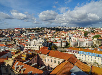 Stadtbild von der Burg Sao Jorge aus gesehen, Lissabon, Portugal, Europa - RHPLF08900