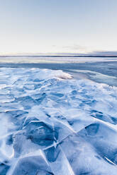 Cracked ice over Glan lake in Ostergotland, Sweden - FOLF10935