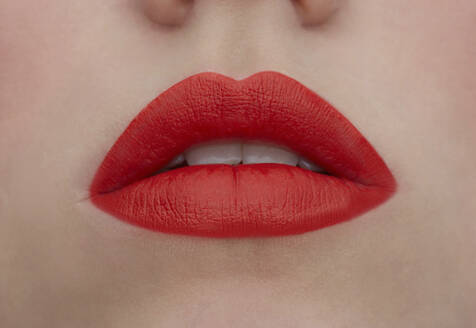 Made up red lips, close-up - PGCF00015