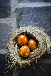 Easter eggs in nest - JOHF00169