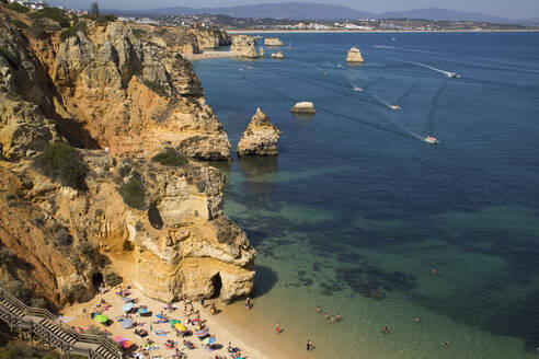Treppe zum Strand, Praia do Camilo, Lagos, Algarve, Portugal, Europa - RHPLF09087