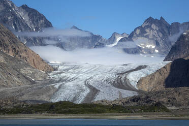 Gletscher und Gipfel, Prince Christian Sound, Südgrönland, Polarregionen - RHPLF09326
