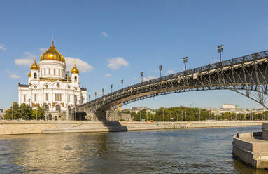 Christ-Erlöser-Kathedrale am Ufer des Moskauer Flusses, Moskau, Russland, Europa - RHPLF09409