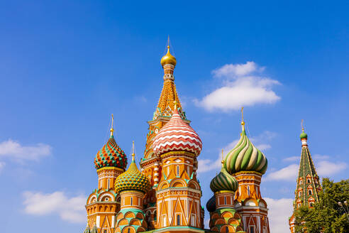 Die Basilius-Kathedrale, Roter Platz, UNESCO-Weltkulturerbe, Moskau, Russland, Europa - RHPLF09421