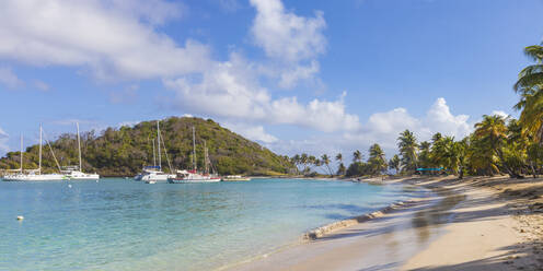 Saltwhistle Bay, Mayreau, Die Grenadinen, St. Vincent und die Grenadinen, Westindische Inseln, Karibik, Mittelamerika - RHPLF09512