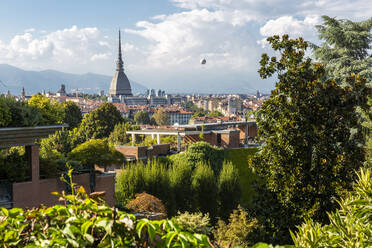 Blick auf Turin aus der Nähe von Santa Maria del Monte dei Cappuccini, Turin, Piemont, Italien, Europa - RHPLF09649