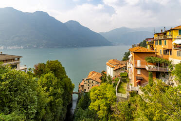 Blick auf den Comer See von Nesso, Provinz Como, Comer See, Lombardei, Italienische Seen, Italien, Europa - RHPLF09657