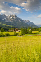 View of mountainous landscape near Worgl, Kufstein district, Tyrol, Austria, Europe - RHPLF09888