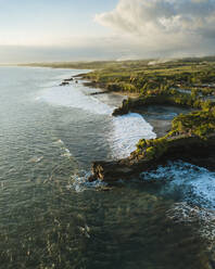 Aerial view from Tanah Lot Temple, Bali, Indonesia, Southeast Asia, Asia - RHPLF09906