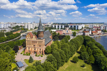 Luftaufnahme der Kant-Kathedrale, Insel Kant, Kaliningrad, Russland, Europa - RHPLF09992