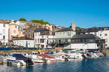 Custom House Quay in Falmouth, Cornwall, England, United Kingdom, Europe - RHPLF10026