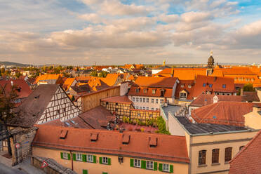 View of Bamberg old city from above, Bamberg, UNESCO World Heritage Site, Bavaria, Germany, Europe - RHPLF10057