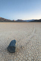 Moving boulders at Racetrack Playa in Death Valley National Park, California, United States of America, North America - RHPLF10150