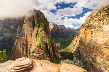 Angels Landing, Zion National Park, Utah, Vereinigte Staaten von Amerika, Nordamerika - RHPLF10170