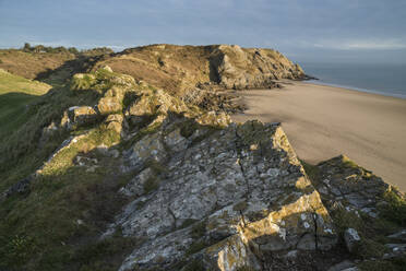 Pobbles Bay, Gower, South Wales, United Kingdom, Europe - RHPLF10213