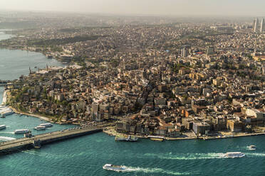 Blick auf den europäischen Teil von Istanbul von oben, Istanbul, Türkei, Europa - RHPLF10275