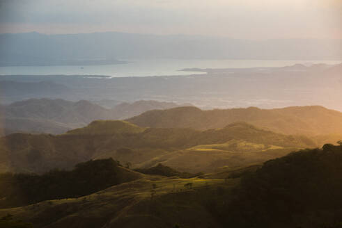 Monteverde Cloud Forest Reserve at sunset, Puntarenas, Costa Rica, Central America - RHPLF10345