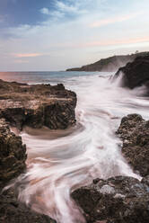 Montezuma Strand bei Sonnenuntergang, Nicoya Halbinsel, Puntarenas, Costa Rica, Mittelamerika - RHPLF10351