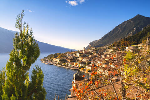 Limone sul Garda, Gardasee, Provinz Brescia, Bezirk Lombardei, Italienische Seen, Italien, Europa, lizenzfreies Stockfoto