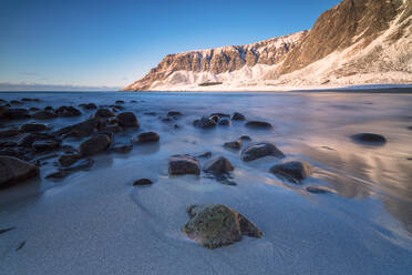 Unstad Strand, Vestvagoy, Lofoten Inseln, Nordland, Norwegen, Europa - RHPLF10600