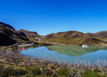 Pehoe-See, Pudeto, Torres del Paine-Nationalpark, Patagonien, Chile, Südamerika - RHPLF10687