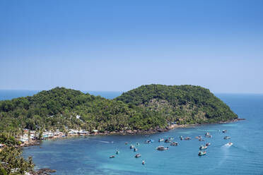 Aerial view of an island in the Phu Quoc archipelago in southern Vietnam, Indochina, Southeast Asia, Asia - RHPLF10980