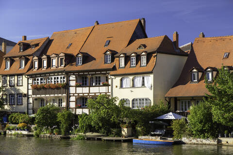 Häuser von Klein Venedig, Bamberg, UNESCO-Welterbe, Bayern, Deutschland, Europa, lizenzfreies Stockfoto