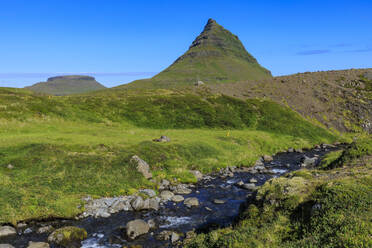 River by Kirkjufell mountain in Grundarfjordur, Iceland, Europe - RHPLF11170