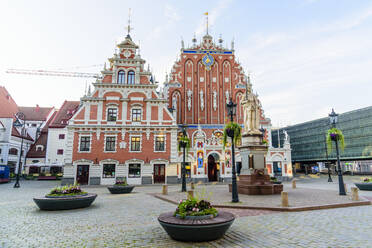 Haus der Schwarzköpfe, Rathausplatz, UNESCO-Weltkulturerbe, Riga, Lettland, Europa - RHPLF11264