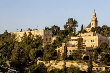 Area around the Dormition Abbey on Mount Zion, Jerusalem, Israel, Middle East - RHPLF11299