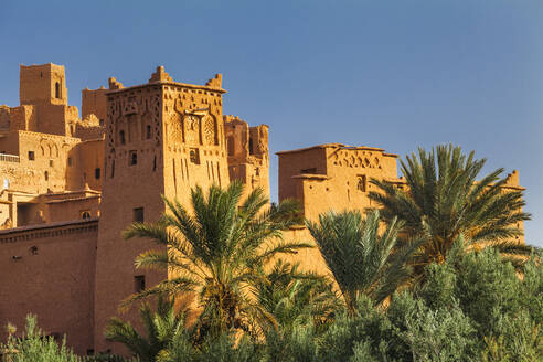 Kasbah Ait-Benhaddou, UNESCO-Weltkulturerbe, Atlasgebirge, Marokko, Nordafrika, Afrika - RHPLF11338