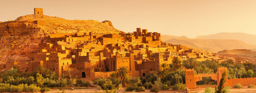 Kasbah Ait-Benhaddou, UNESCO-Weltkulturerbe, Atlasgebirge, Marokko, Nordafrika, Afrika - RHPLF11340