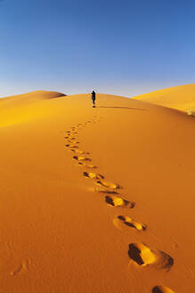 Sand Dunes, Erg Chebbi, Sahara Desert, Southern Morocco, Morocco, Africa - RHPLF11352