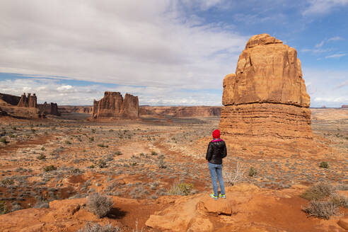 Park Avenue, Arches National Park, Moab, Utah, Vereinigte Staaten von Amerika, Nord-Amerika - RHPLF11391