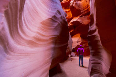 Antelope Canyon, Navajo Tribal Park, Page, Arizona, United States of America, North America - RHPLF11425