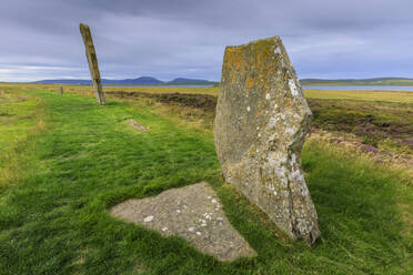 Steinkreis Ring of Brodgar auf den Orkney-Inseln, Schottland, Europa - RHPLF11576