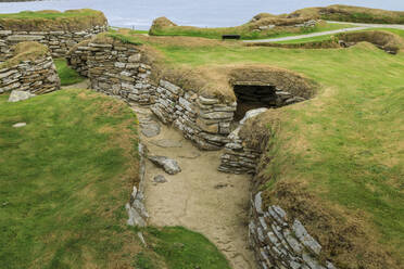 Neolithische Siedlung Skara Brae auf den Orkney-Inseln, Schottland, Europa - RHPLF11582