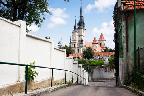 Schöne mittelalterliche Stadt, Brasov, Siebenbürgen, Rumänien, Europa - RHPLF11695