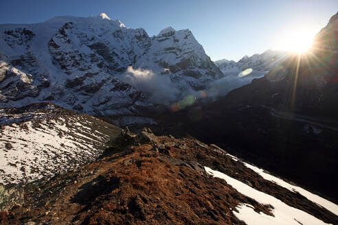 Berglandschaft in 5000 Metern Höhe, Hoch Khumbu, Himalaya, Nepal, Asien - RHPLF11742