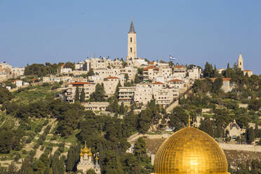 Blick auf den Tempelberg und den Ölberg, Jerusalem, Israel, Naher Osten - RHPLF11771