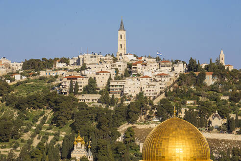 Blick auf den Tempelberg und den Ölberg, Jerusalem, Israel, Naher Osten - RHPLF11771