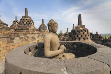 Borobudur-Tempel, UNESCO-Weltkulturerbe, Magelang, Java, Indonesien, Südostasien, Asien - RHPLF11780