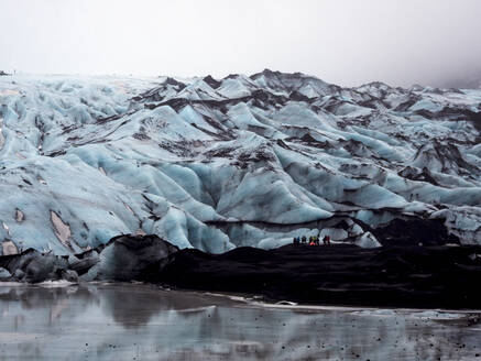 Solheimajokull-Gletscher im Süden Islands, zwischen den Vulkanen Katla und Eijafjallajokull, Island, Polarregionen - RHPLF11900